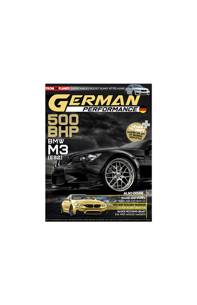 "German Performance" Magazine and Logo art brand branding business car magazine cars color design illustration logo logo design logos magazine cover vector