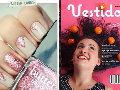 Vestido Magazine Cover branding design logo typography