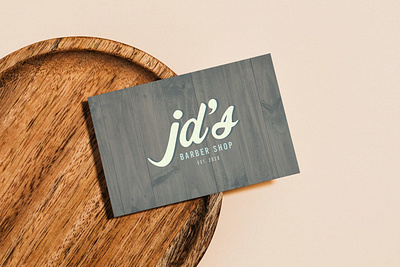 JD's Barber Shop Logo + Business Card