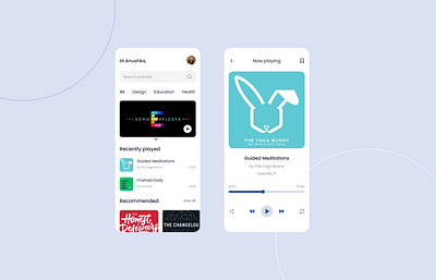 Podcast App design figma mobile app podcast ui ux