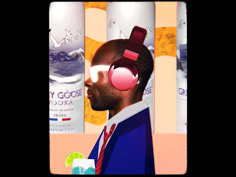 Grey Goose - "Smooth All Summer 02 animation collage gif motion motion graphics
