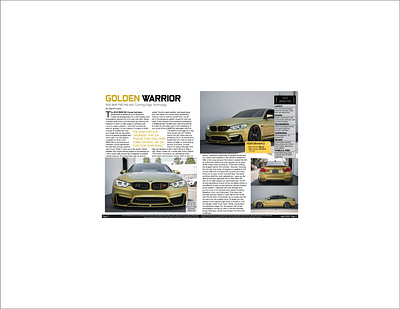 "Golden Warrior" Magazine Spread art article brand branding business design illustration logo magazine newsletter newspaper photography spread typography vector