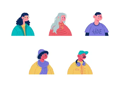 avatars account avatar avatars boy cartoon character design elder face female flat girl hipster illustration male people person portrait vector woman