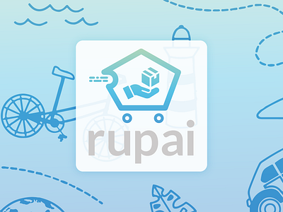 rupai Logo | Modern E-commerce Shop Logo Design app icon app logo business logo design e commerce e commerce e commerce logo e commerce shop ecommerce logo icon logo logo logo design modern modern logo online shop logo r r letter logo shop logo shopping app logo store