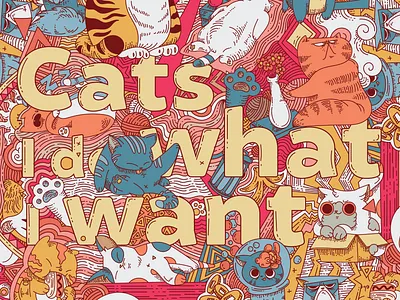 Cats Doodle cat illustration vector art