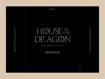 House Of The Dragon - Website Hero Section animation