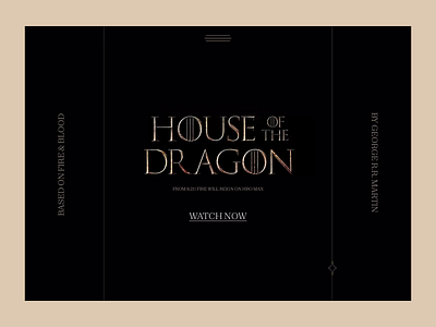 House Of The Dragon - Website Hero Section animation