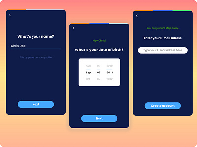 Sign up screen aesthetics app applicatio branding design design thinking enter icon login logo motion graphics register research sign up ui usability user experience user friendly ux work