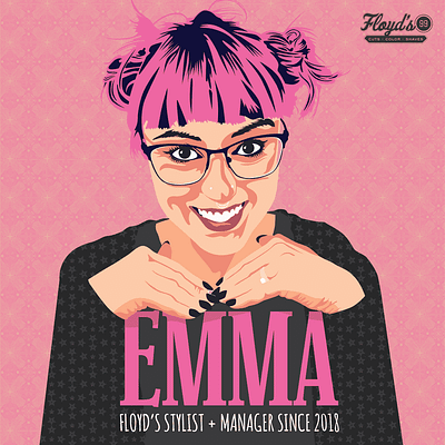 Emma illustration posterdesign vector