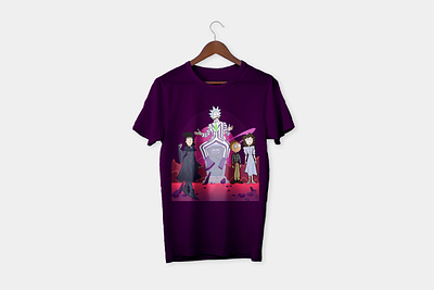 Rick and morty in bettlejuice style custom t shirt bettlejuice artwork custom tee custom tshirt designer design illustration rick and morty rick and morty artwork rick and morty t shirt rick and morty tshirt vector vector artwork