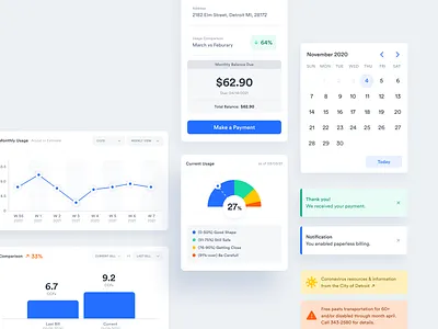 UI Components – Water & Sewerage Management component library design design direction design system digital product product design style guide ui ui component ui design ui designer user interface ux ux design ux designer visual design visual designer