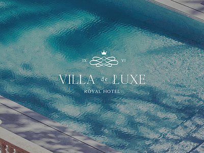 Villa de Luxe boutique logo brand identity branding branding and identity green hotel logo logo design visual identity