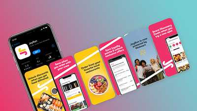 JoyRun App Store Images adobe app store graphic design illustrator photoshop