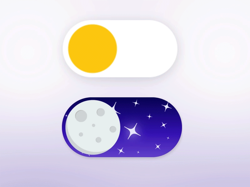 Toggle switch after effects animation button composition day design illustrator interaction interface micro interaction mode modes night off on photoshop toggle switch ui user interface webdesign