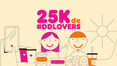 DD LOVERS donut dunkin fans food illustration sweet