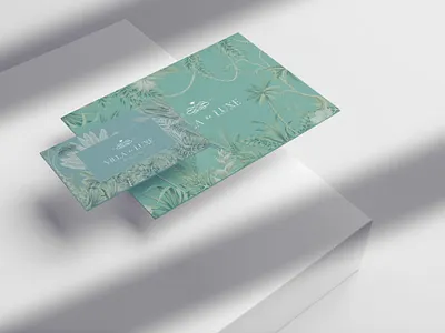 Villa de Luxe boutique branding brand identity branding green hotel branding logo concept logo design