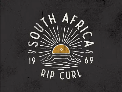 Capered cape town design fashion hand lettering illustration print rip curl ripcurl south africa texture typography