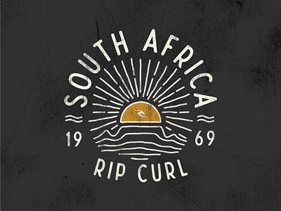 Capered cape town design fashion hand lettering illustration print rip curl ripcurl south africa texture typography