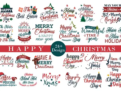Christmas Bundle Design awesome logo branding cover design design graphic design illustration logo typography design vector