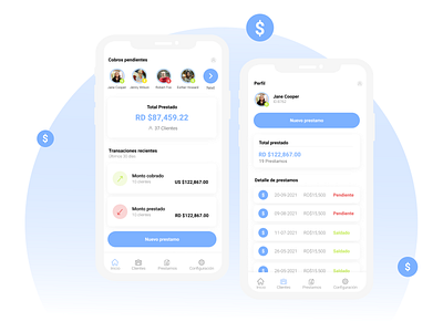 Loans 💰 | Mobile App app bank borrow finance fintech lending loan mobile ui
