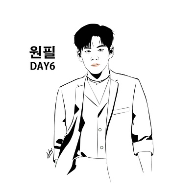 Wonpil - Day6 art day6 digitalart fanart illustration vector wonpil