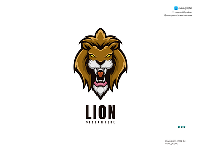 Lion Mascot Logo branding design icon illustration logo logo design logotype vector