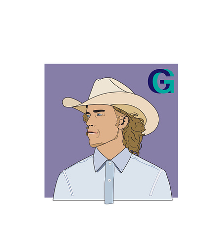 "Cowboy Danny" Character #3 art brand branding business color danny duncan design graphic graphic design illustration line line work logo vector youtube