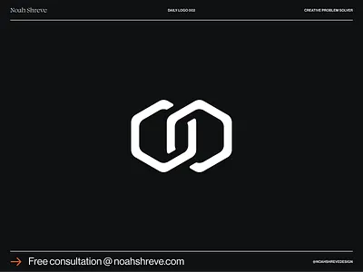 Daily Logo 002 – Hexagonal Link branding branding identity daily logo hexagon identity logo logo a day