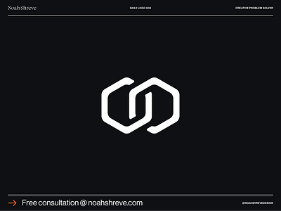 Daily Logo 002 – Hexagonal Link branding branding identity daily logo hexagon identity logo logo a day