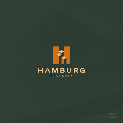 Hamburg Property apartment branding building character combinationlogo design hamburg hletter hlogo icon illustration logo logotype monogram property realestate symbol vector