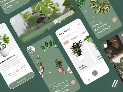 Plant Care App android animation app app design app interaction care dashboard design design ui interaction ios mobile mobile ui monitor plant scan ui uiux user interface ux