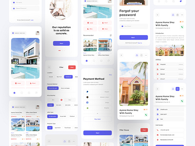 Real Estate Apps Kit branding clean design estate home house minimal real realestate ui uiux website