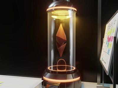 The Ethereum Spotlight 3d blender cope studio crypto dao dapps ethereum metaverse motion graphics nft polygon web3