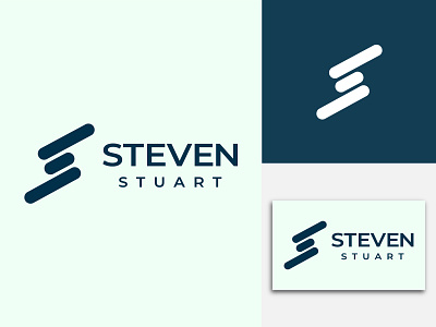 Modern Lettermark Logo for " STEVEN STUART ". 3d brand identity branding business logo design flat flat and modern graphic art graphic design graphics art graphics design illustration illustrator letter mark logo logo art minimalist minimalistic modern logo vector