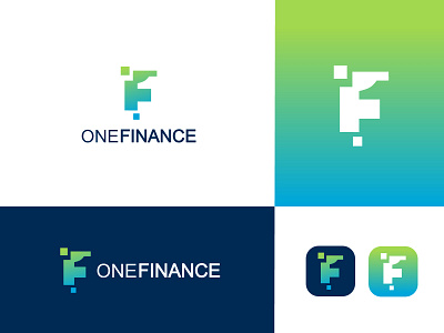 One & letter F logo f finance logo f letter logo f logo finance logo financial logo graphic design logo logo branding logo art logo artist logo design logo designs logo inspiration logo type professional logo