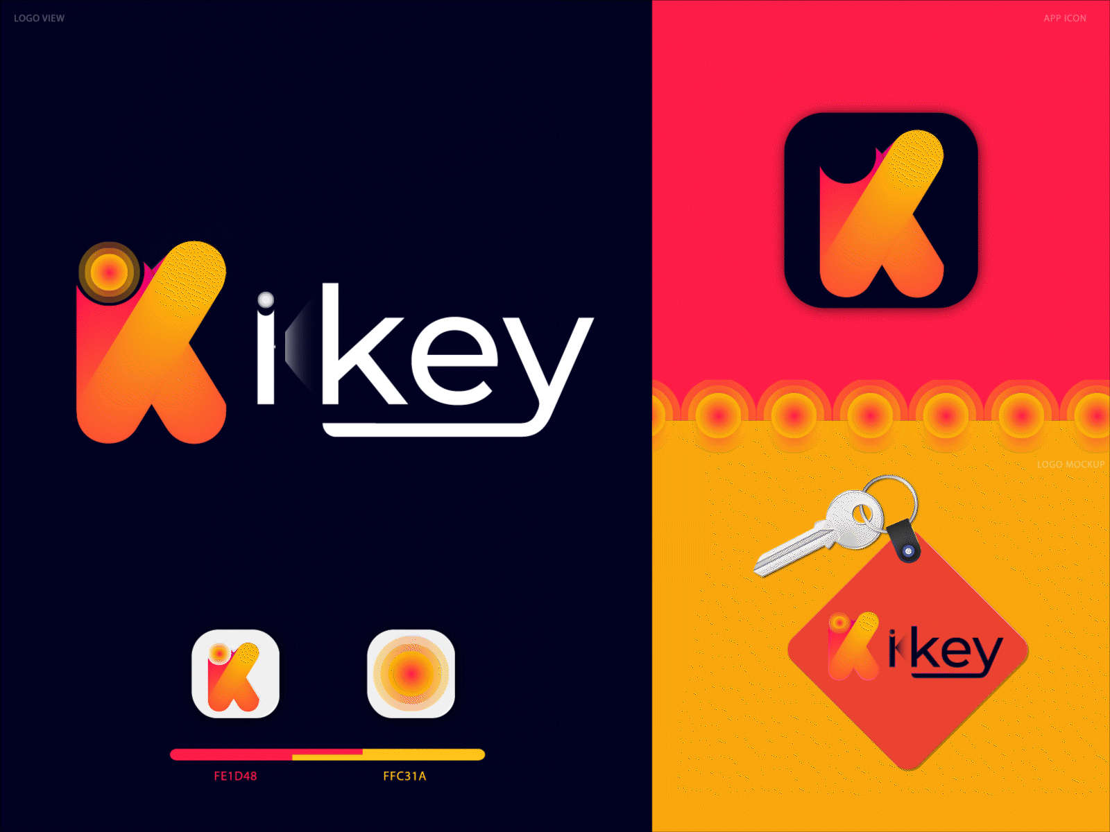 i key brand- ik letter mark by MD Faisal Minar on Dribbble