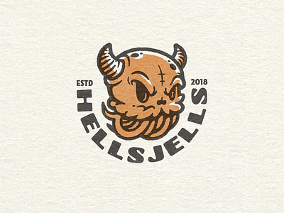 Hellsjells Character Illustration 02 brand brand mascot branding character character design hel hellsjells identity illustration jelly jellyfish logo mascot skull