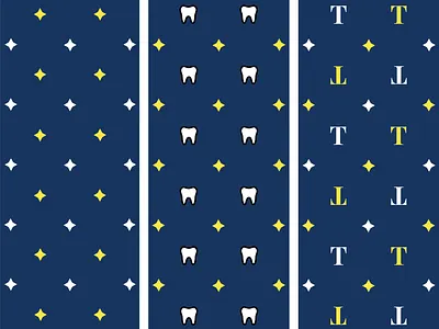 Twinkle Twinkle Children's Dental 🦷 brand design brand identity brand patterns branding dentist design illustration pattern design patterns print shapes tooth vector