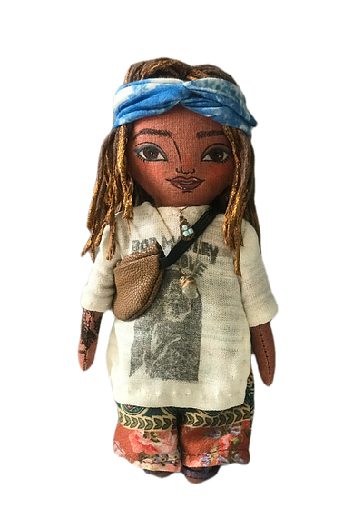 Andressa character design doll girl textile the pannas toy art woman