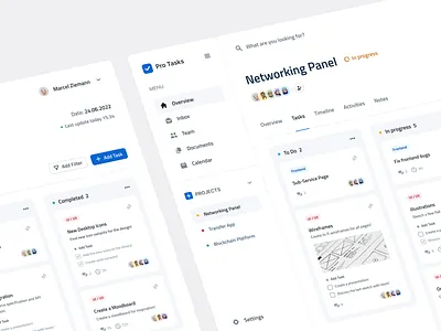 Pro Tasks : Task Manager clean clean dashboard dailyui dailyux dashboard flat design management app minimal minimalism project app project management project manager task task management task manager ui ux web web design webapp