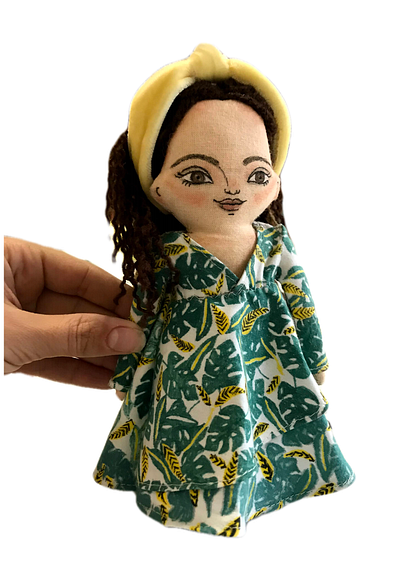 Katia character design doll fashion girl textile the pannas toy art woman