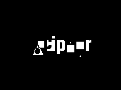 Cipher Logo Animation abstract animation branding bw cipher design empty space flat geometric intro logo minimal motion motion graphics nft shapes sound symbols