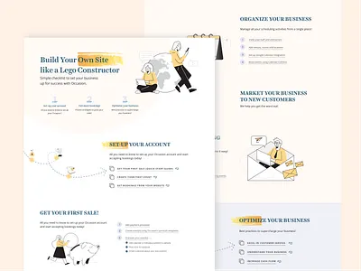 A booking and marketing platform for experimental service provid booking design landing page marketing service providers ui ux web