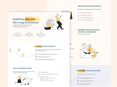 A booking and marketing platform for experimental service provid booking design landing page marketing service providers ui ux web