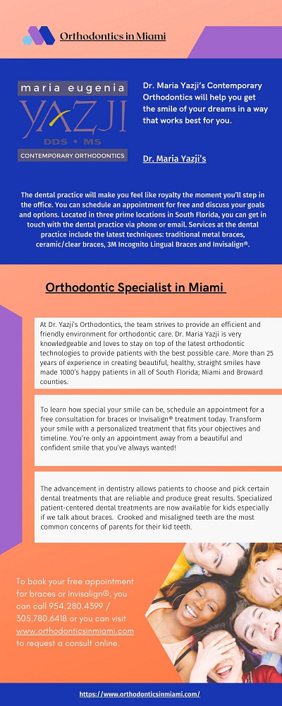 Orthodontics in Miami branding graphic design logo