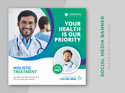 Medical healthcare square flyer social media post banner templat care clinic dealth dental dentist doctor healthcare media medical medicine pharmaceutical pharmacy social specialist square square flyer treatment website