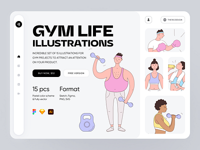 GYM LIFE Illustrations 18design acrobatics athlete clean clean ui crossfit crossfit illustration gym gym illustration gymnastics illustration minimalism sport sport illustration sports sportsman the18.design ui uidesign weight lifting