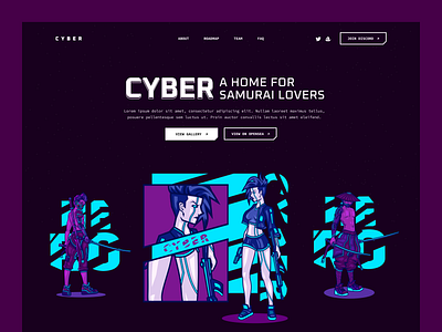 Cyber NFT | Website design figma graphic design ui website