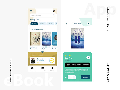 eBook App Development android app design branding ebook ios mobile app design mobile app ui