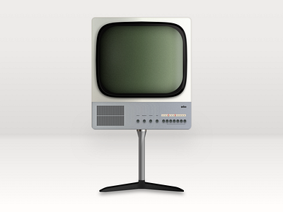 FS80 TV Design 3d apple branding braun clean design designer dieter rams illustration illustrator minimal rams simple skeumorphism tv